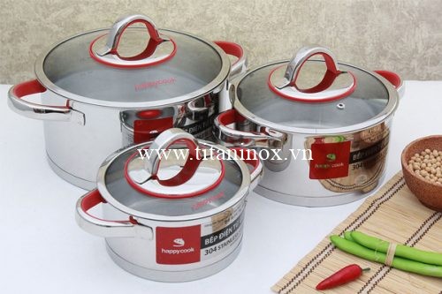 Bộ nồi inox Happycook Aries HC06AR